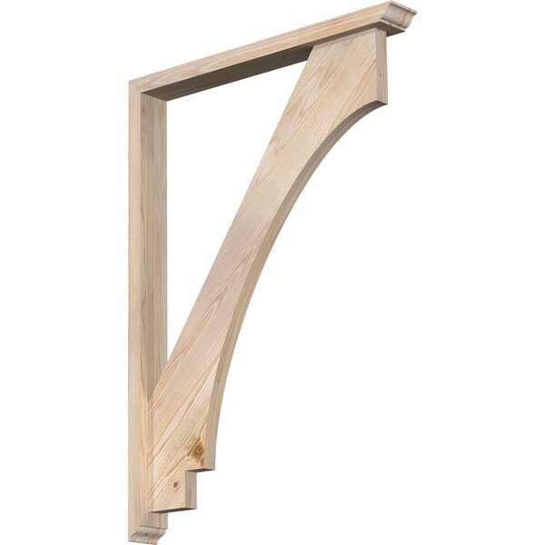 Ekena Millwork Imperial Traditional Smooth Bracket w/ Offset Brace, Douglas Fir, 3 1/2"W x 30"D x 42"H BKT0402X30X42IMP01SDF - main